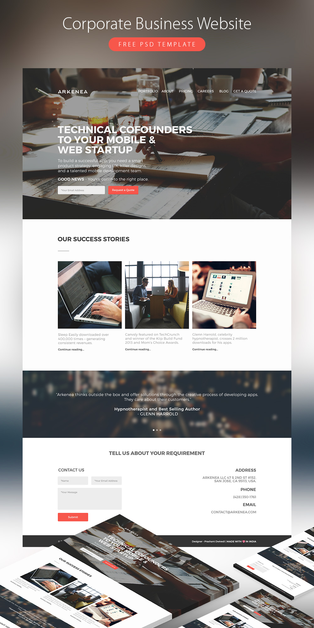 Corporate Business Website Template Free PSD FreePSD cc Free PSD 