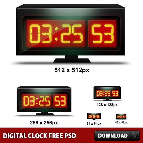 flash digital clock for ppt free download