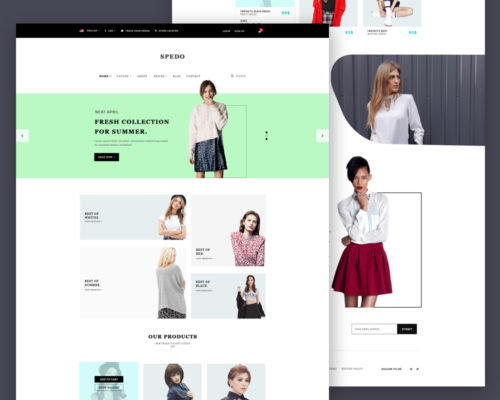 Free Modern Fashion Store Website Template PSD at FreePSD.cc