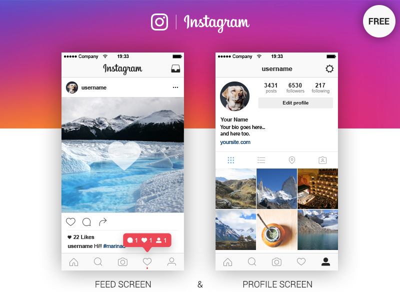 app to see instagram layout