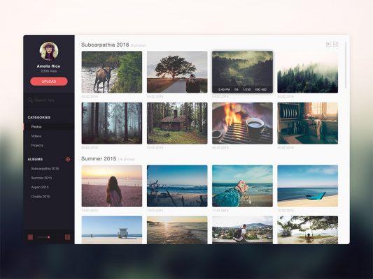 Free Photo Gallery Website Application Template Free PSD At FreePSD cc