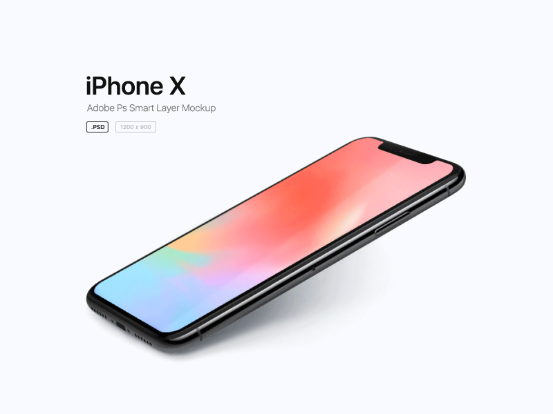 Free iPhone X Mockup PSD